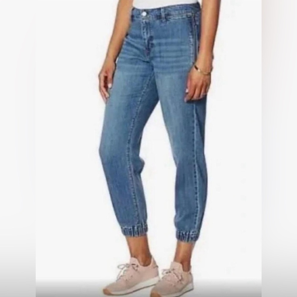 Skinnygirl Cheryl Jogger Jeans with zipper pockets Size 14